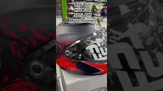 HJC F70 Motorhelmets Red Bull Helmets 50% Off #shorts