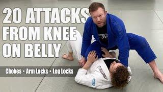 20 Knee on Belly Submissions | Chokes, Arm Locks & Leg Locks