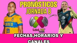 JORNADA 8 LIGA MX FEMENIL CLAUSURA 2025, FECHAS HORARIOS Y CANALES