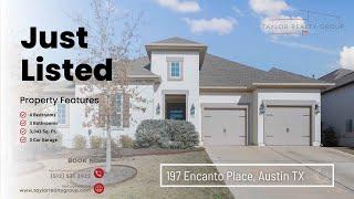 Belterra One-Story Home With Media Room | 197 Encanto Place, Austin TX