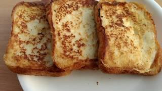 SWEET BREAD OMELET RECIPE : Egg sweet toast for children