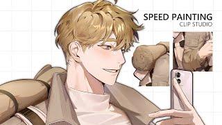 [OC] 캐릭터 스탠딩 일러스트 채색과정 SPEED PAINTING CLIP STUDIO