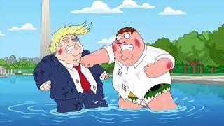 Peter Griffin's ferocious fight with Donald Trump. FULL FIGHT