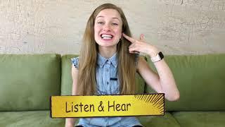 Разница между Listen and Hear