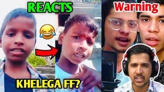 VIRAL Kid Reacts to "KHELEGA FREE FIRE" Video | YouTuber gave WARNING to Garena, Desi Gamer ANGRY