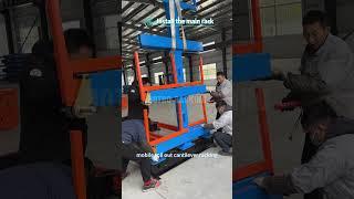 Installation mobile roll out cantilever racking#rack #warehouse #mobilerackingsystem #installation
