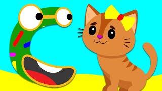 C for Cat - Alphabet Phonics - Learn to Read Letter Sounds with Animals