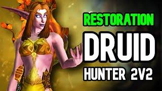 RESTORATION DRUID POV and HUNTER 2v2