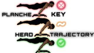 How to planche : Head Trajectory & activation