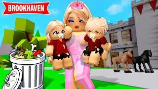 OS BEBÊS ÓRFÃOS ABANDONADOS foram ADOTADOS pela PRINCESA | Historinha ROBLOX | Brookhaven RP