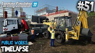 The Incredible JCB 3CX/4CX on the Construction Site Public Works in FS22