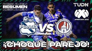 Resumen | Puebla vs Atl San Luis | Liga Mx Apertura 22 -J6 | TUDN