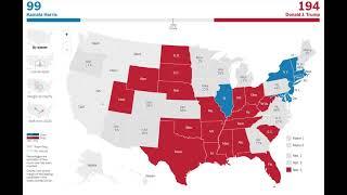 2024 Presidential Election Timelapse | Donald Trump Vs Kamala Harris