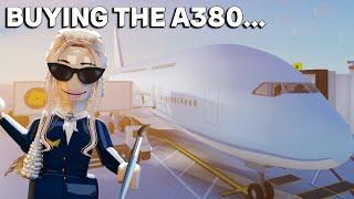 BUYING THE A380 IN Cabin Crew Simulator *Ep28* | roblox