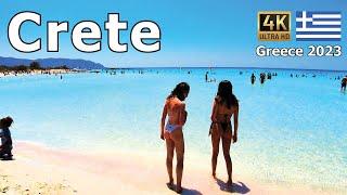 Greece 4K - Elafonissi Beach - Island of Crete 2023