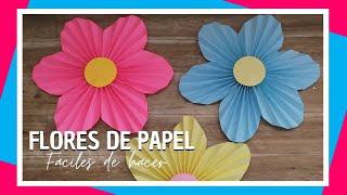 flores de papel super faciles de hacer