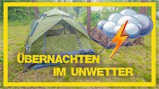 Übernachten im Unwetter