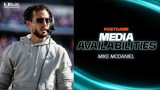 Coach Mike McDaniel meets with the media after #MIAvsLAR | Miami Dolphins