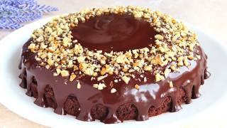 delicate chocolate cake without eggs and dairy products. Lean, vegetarian cake