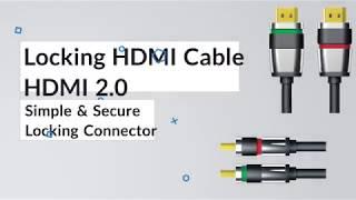 Covid Locking HDMI Cable & Right-Angle HDMI Cable