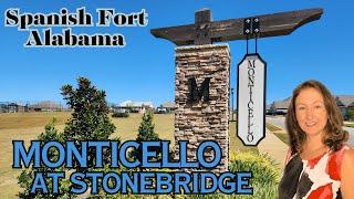 New Construction Homes - Areial & Driving Tour Of Monticello At Stonebridge in Spanish Fort, Alabama