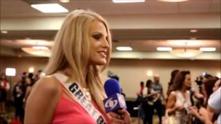 Miss Universe  Great Britain Grace Levy during press junket