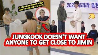 ¡VERY POSSESSIVE! Jungkook doesn't let ANYONE touch Jimin ¡HE PUSHES him away without thinking!