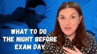 Dana Do's: What to Do the Night Before Sitting for the Big ABA Exam