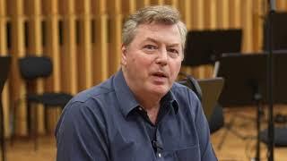 Anthony Armore with the composer Franck Dansaert