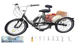 VEVOR Adult Tricycles Bike 7 Speed Adult Trikes 20 Inch Three-Wheeled Bicycles Review