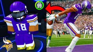 I Became Justin Jefferson In Roblox NFL Universe Football.. & TOOK OVER!