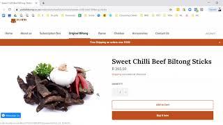 eCommerce Audit for Yorks Biltong website