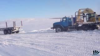 Опытный Водитель от Бога!Зимник.ЯМАЛ!An experienced Driver from God!Winter road.The YAMAL Peninsula