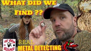 BACK IN ROMAN WOODS .. REAL METAL DETECTING UK