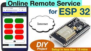 Online Web Remote for ESP32 microcontrollers | DIY IOT Project