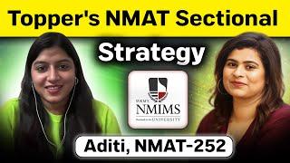 How to Crack NMAT? |  Toppers Sectional Strategy | Preparation Plan | Ft. Aditi NMAT 252