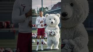 Ronaldo and the Pearl Bear Friendship Goals #ronaldo #cristianoronaldo #short #AvianAnimalAdventures