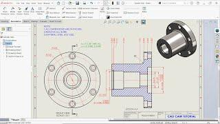 Make Drawing from Part in Solidworks | Solidworks Drawing