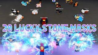 [YBA] Using 20 Lucky Stone Masks all at ONCE!