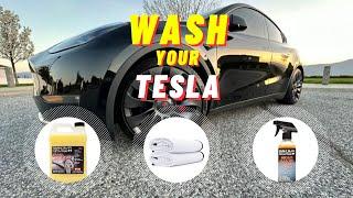 How I wash my Tesla Model Y Performance for simplest upkeep