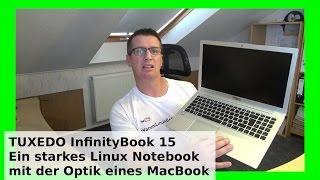 MacBook Style - Tuxedo InfinityBook 15 Linux Notebook - Erster Start mit Ubuntu Linux vorinstalliert