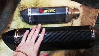 САМЫЙ ЛУЧШИЙ И БЮДЖЕТНЫЙ ГЛУШИТЕЛЬ AKRAPOVIC на китайский мот Racer Crossrunner