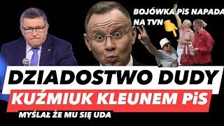 PORAŻAJĄCA GŁUPOTA DUDY – KUŹMIUKA ZATKAŁO️BOJÓWKA PiS ATAKUJE TVN I BŁASZCZAK POKONAŁ SIĘ SAM