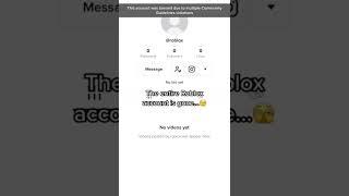 Roblox got banned on TikTok  #roblox #shorts