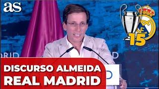 MARTÍNEZ ALMEIDA, DISCURSO completo REAL MADRID CAMPEÓN CHAMPIONS LEAGUE | Fiesta Cibeles Bernabéu