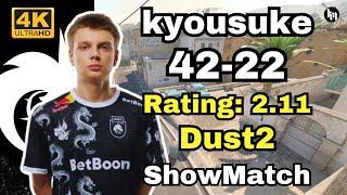 kyousuke 42-22 (Dust2) | ShowMatch | Dec 27, 2024 #cs2 #pov