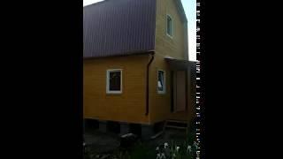 Каркасный дачный дом 4х6м. Проект каркасного дома 4х6м.