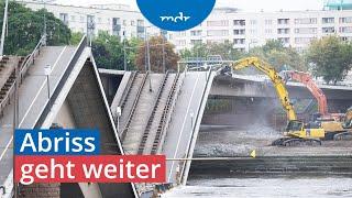 Abbruch der Dresdner Carolabrücke wird fortgesetzt | MDR um 4 | MDR