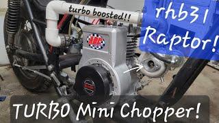 VZ21 Turbo Raptor Mini Chopper - Built Briggs RHB31 Boosted!