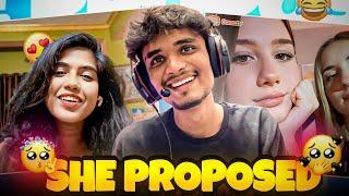 Flirting Went to a Surprise Proposal  | Ome Tv | Omegle | Kind Himanshu